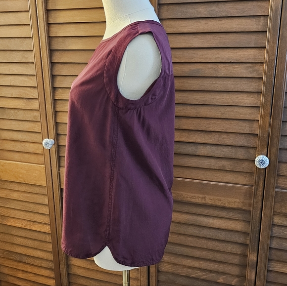 Ann Taylor Sleeveless Silk Shell Top - Picture 6 of 11